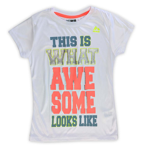 RBX Girls' This Is What Awesome Looks Like Performance Tee - BLOWOUT