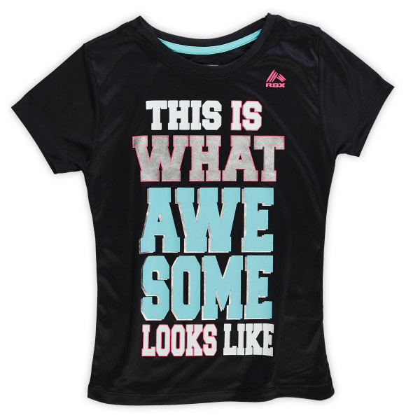 RBX Girls' This Is What Awesome Looks Like Performance Tee