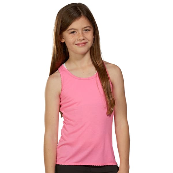 MARIKA Girls' Solid Racerback Tank