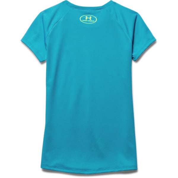 UNDER ARMOUR Girls' Fast Lane Big Logo Tee