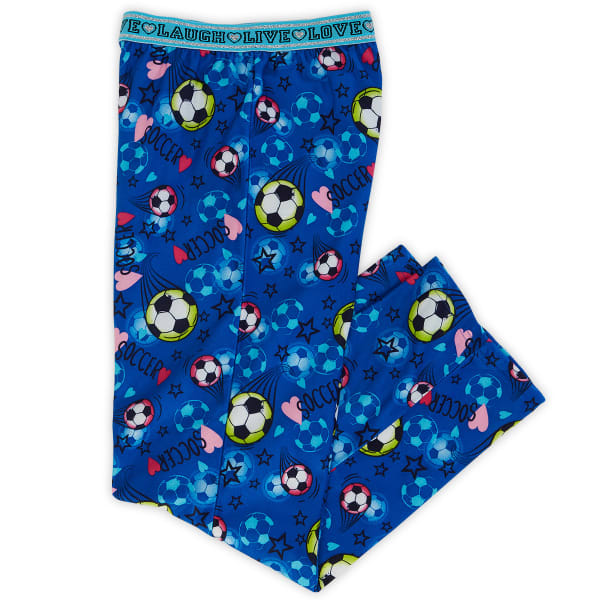 JELLIFISH Girls' Soccer Print Fleece Bottoms