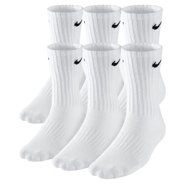 NIKE Men's Crew Socks, 6 Pairs