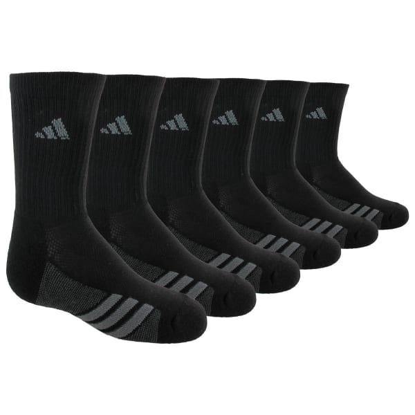 ADIDAS Youth Graphic Crew Socks, 6-Pack