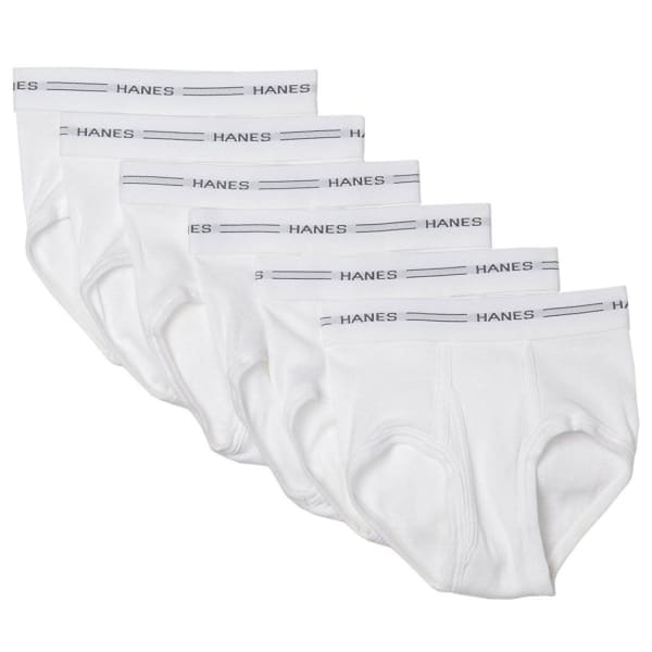 HANES Boys' Classics Briefs, 6-Pack