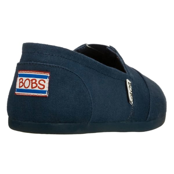 Bobs Plush Canvas Shoes, Navy 
