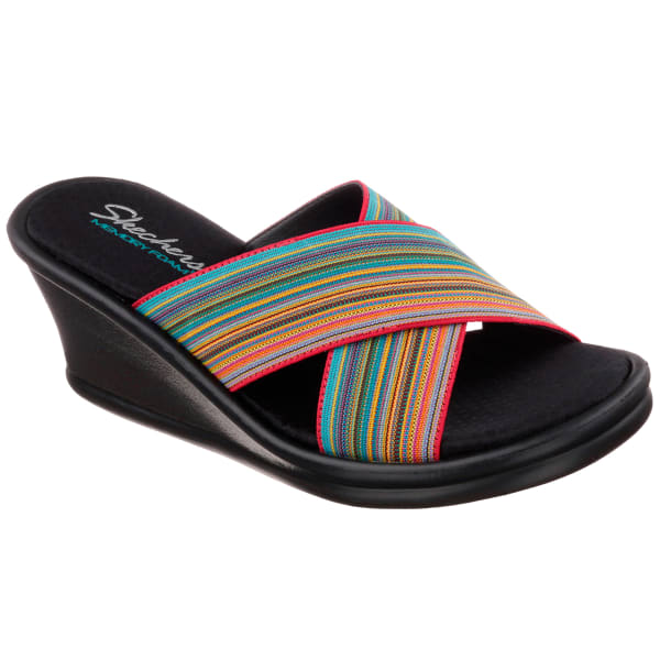 SKECHERS Women's Rumblers €“ Gore-Geous Wedge Sandals