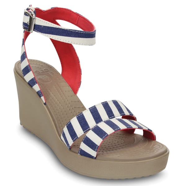 CROCS Women's Leigh Nautical Wedges