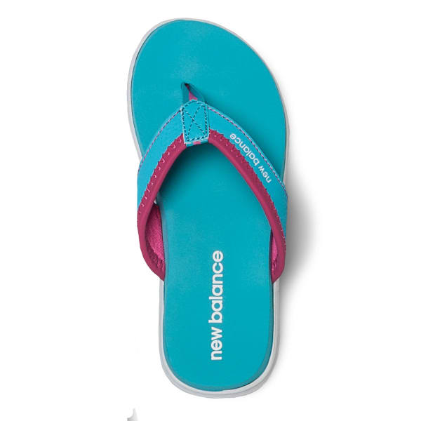 girls new balance flip flops