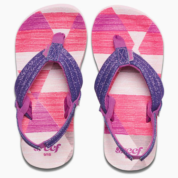 REEF Girls' Little Ahi Stars Sandals