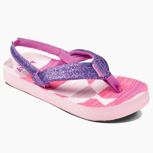 REEF Girls' Little Ahi Stars Sandals