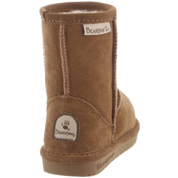 BEARPAW Girl's Emma Boots, Hickory, 11-12