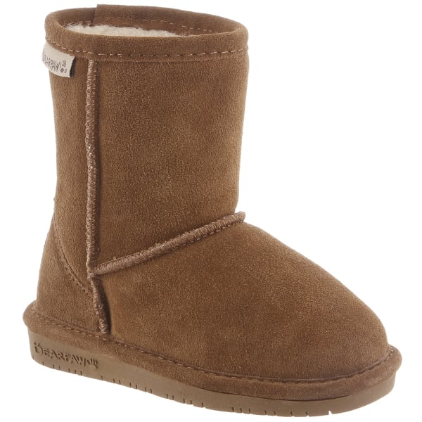 BEARPAW Girl's Emma Boots, Hickory, 11-12