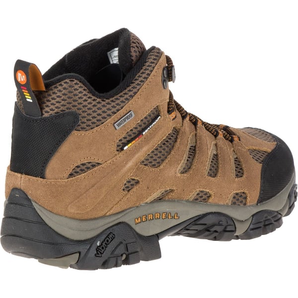 MERRELL Men's Moab Mid WP Hiking Boots, Earth