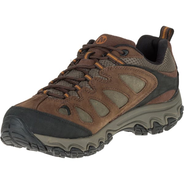 MERRELL Men's Pulsate Hiking Shoes, Black/Bracken, Wide