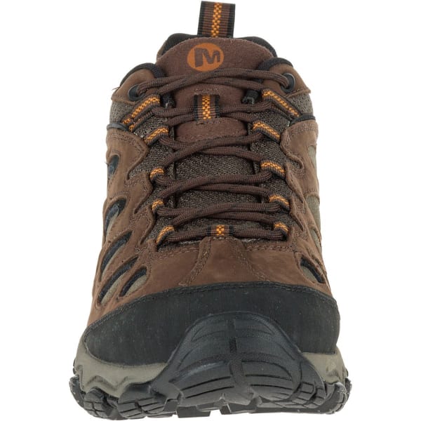 MERRELL Men's Pulsate Hiking Shoes, Black/Bracken, Wide