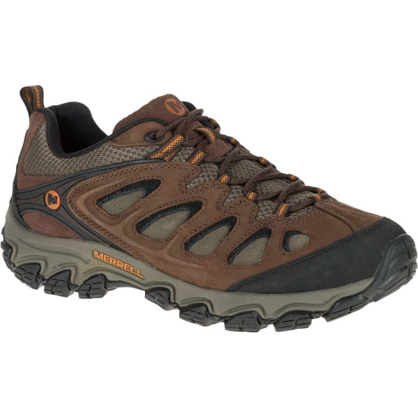 MERRELL Men's Pulsate Hiking Shoes, Black/Bracken, Wide