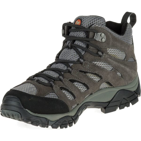 MERRELL Men's Moab Mid WP Hiking Boots, Beluga - Bob’s Stores