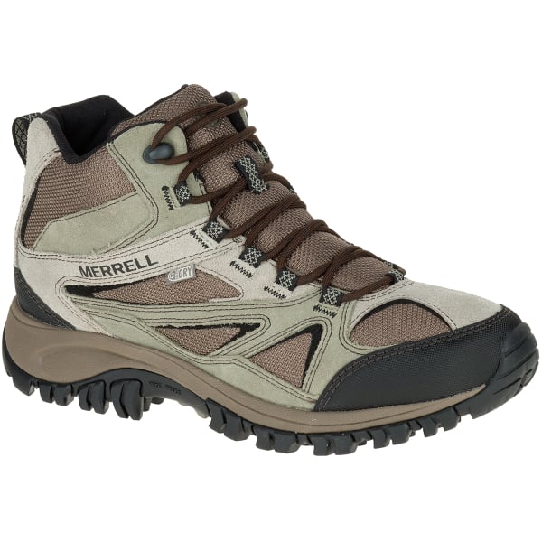 MERRELL Men's Phoenix Bluff Mid Waterproof Hiking Shoes, Putty