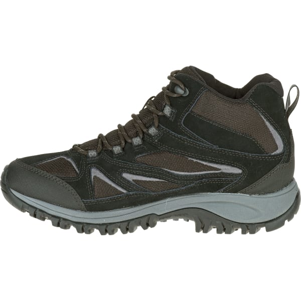 MERRELL Men's Phoenix Bluff Mid Waterproof Hiking Boots, Black