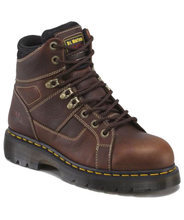 DR. MARTENS Men's 6 in. Ironbridge Steel Toe Work Boots, Teak Brown