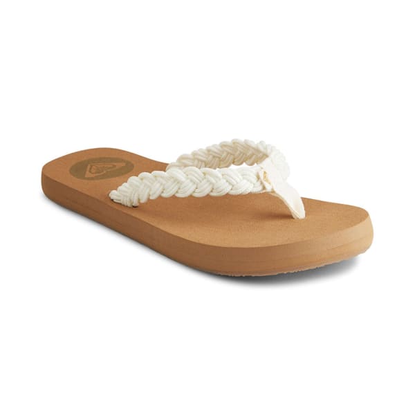 ROXY Juniors' Coastal Braided Thong Sandals