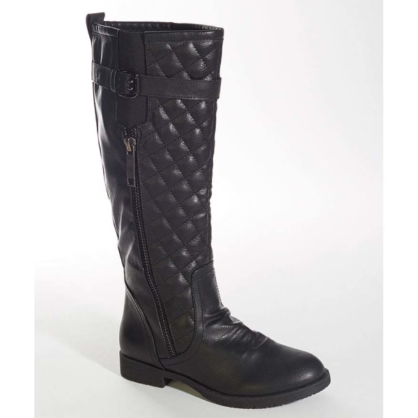 YOKI Juniors' Davida Quilted Zipper Riding Boots