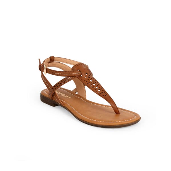 REPORT Juniors' Kia Perforated T-Strap Sandals