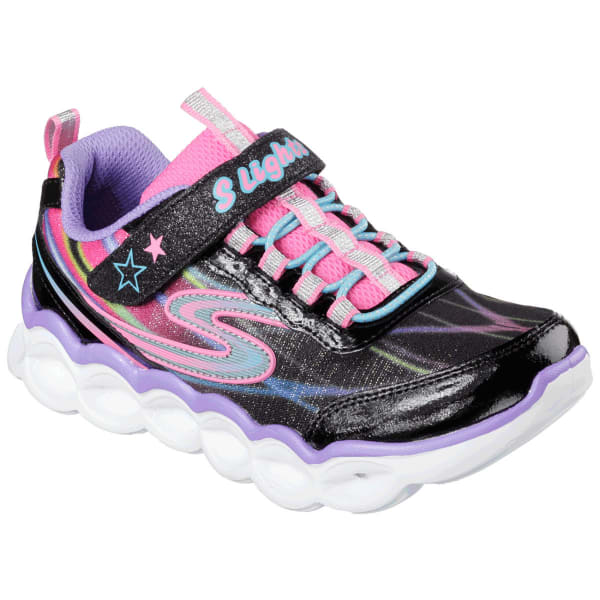 SKECHERS Girls' S-Lights Lumos Light-up Sneakers