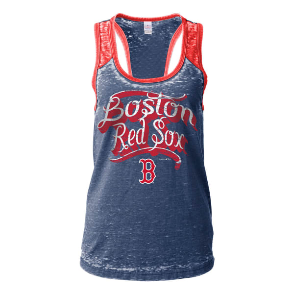 BOSTON RED SOX Women's Burnout Racerback Tank