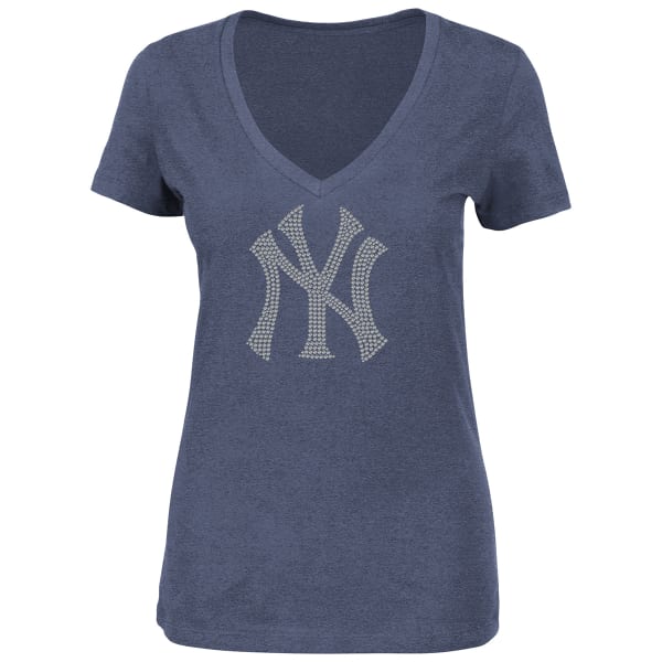 NEW YORK YANKEES Women's Dream of Diamonds V-Neck Tee