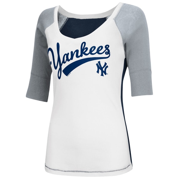 NEW YORK YANKEES Women's Home Run Raglan Tee