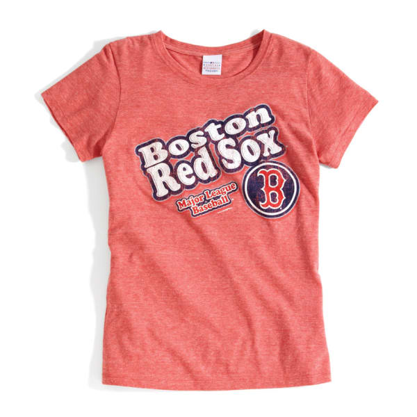 5TH and OCEAN CLOTHING Women's Boston Red Sox Bubble Script Red T-Shirt