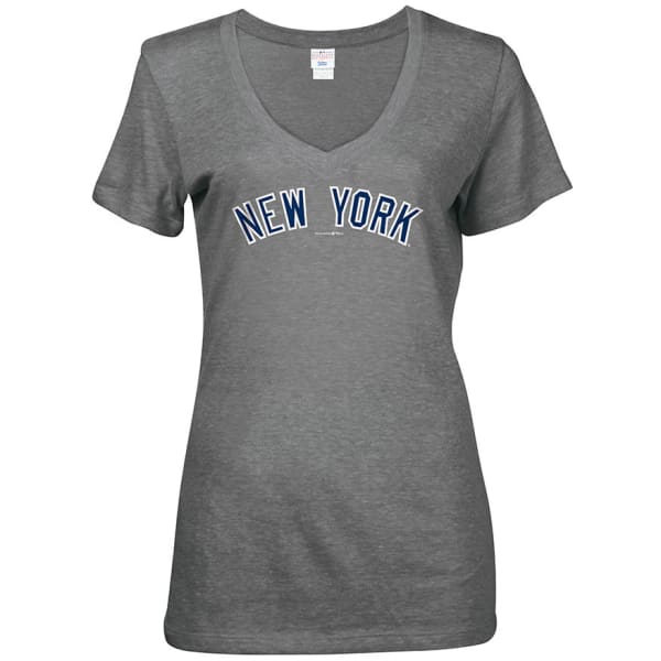 NEW YORK YANKEES Women's Home Logo V-Neck Tee