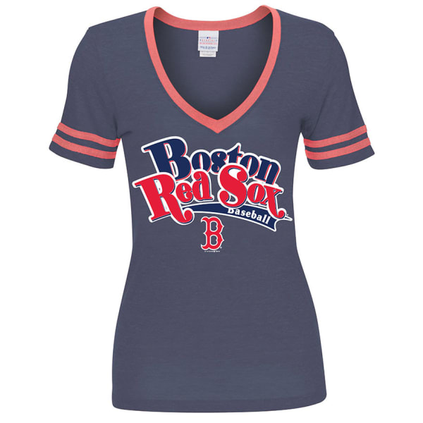 BOSTON RED SOX Women's V-Neck Tee