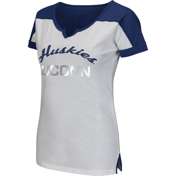 UCONN HUSKIES Women's Get Spirited Scoop Neck Tee