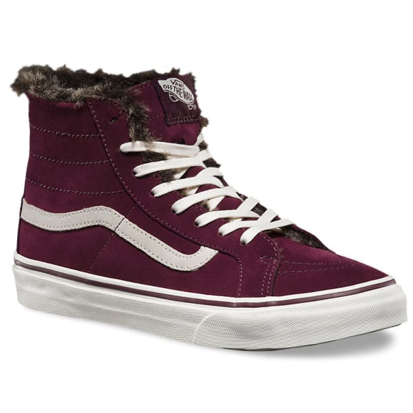 VANS Women's SK8 Hi Slim Fur Lined Shoes