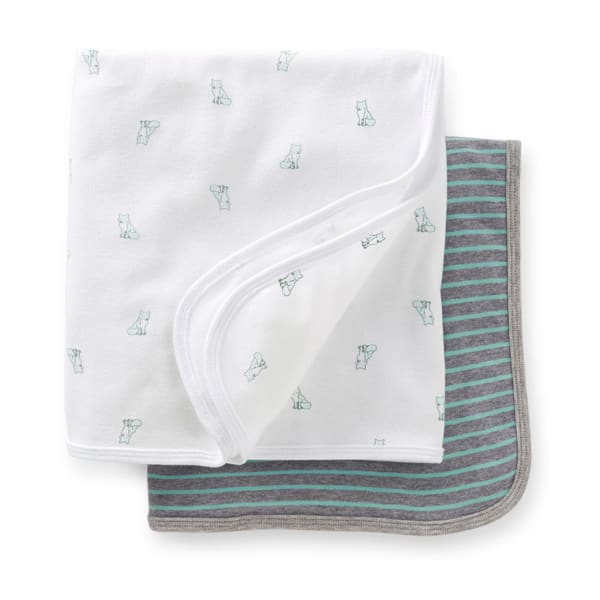 CARTER'S Infant Boys' Swaddle Blankets, 2-Pack