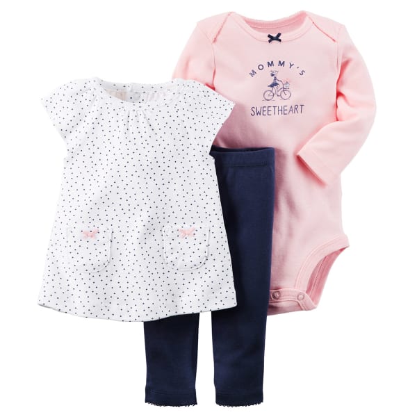 CARTERS Infant Girls' 3-Piece Tunic & Pant Set