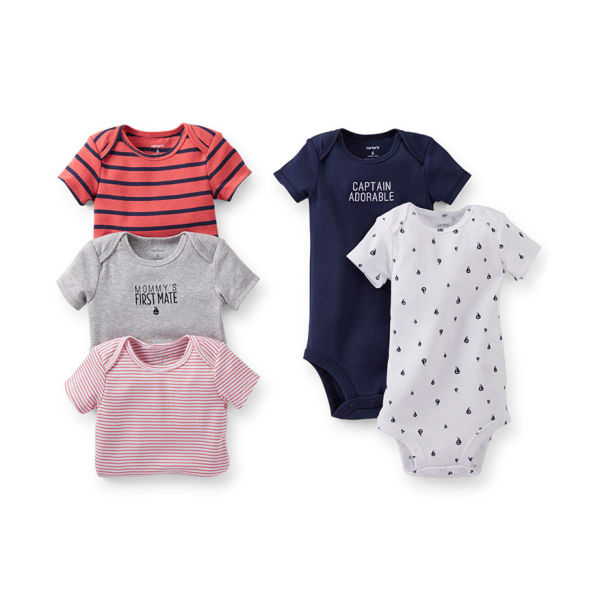 CARTER'S Infant Boys' Bodysuits, 5-Pack