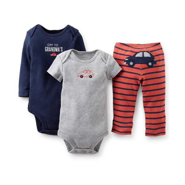 CARTER'S Infant Boys' 3-Piece Bodysuit and Pant Set