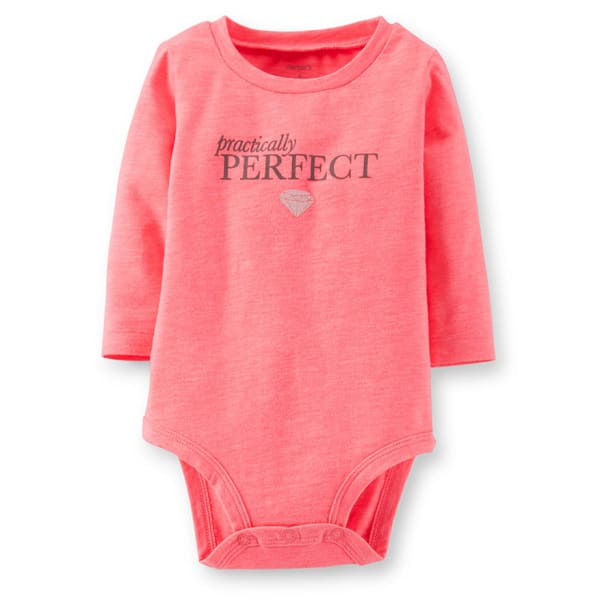 CARTER'S Infant Girls' Pink Practically Perfect Bodysuit