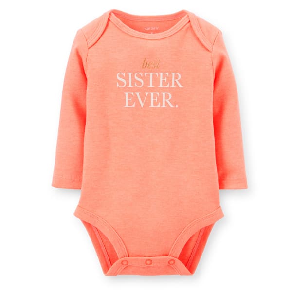 CARTER'S Infant Girls' Neon Sister Bodysuit