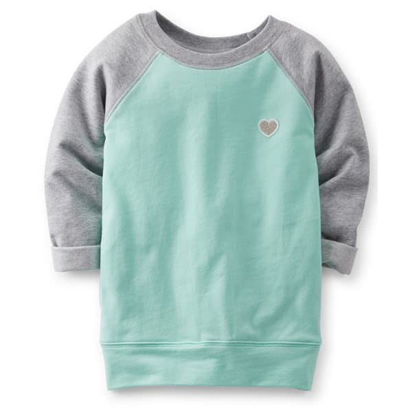 CARTER'S Toddler Girls' French Terry Tunic, Mint