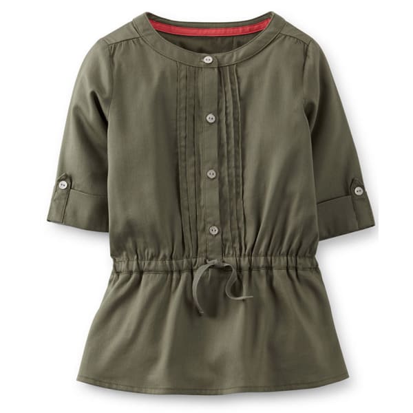 CARTER'S Toddler Girls' Olive Woven Tunic