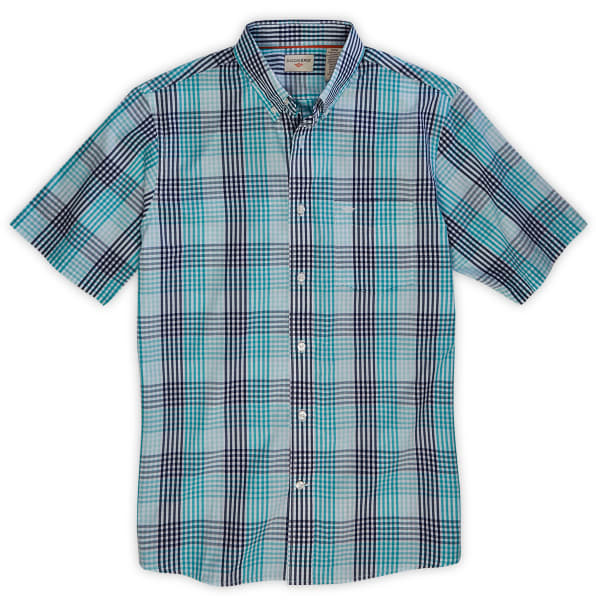 DOCKERS Men's Multi Plaid Woven Button-Down Shirt