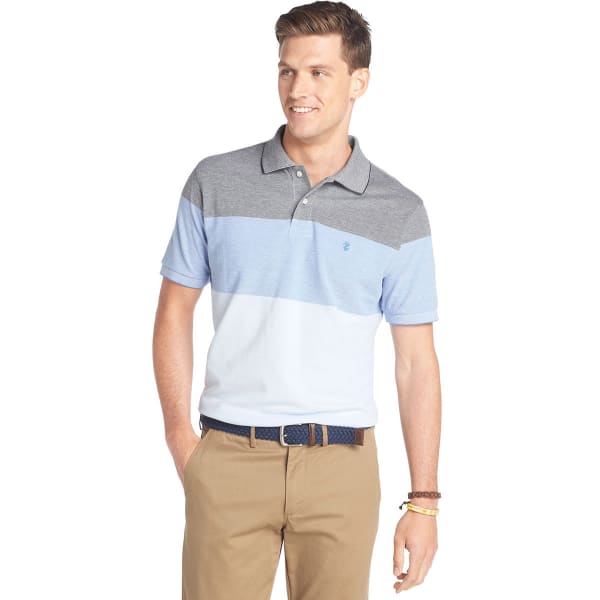 IZOD Men's Stripe Cotton Oxford Polo