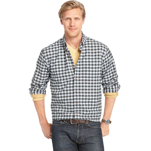 IZOD Men's Tartan Button-Down Woven Shirt