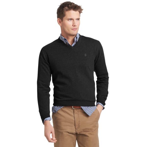 IZOD Men's Big And Tall V-Neck Fine Gauge Sweater