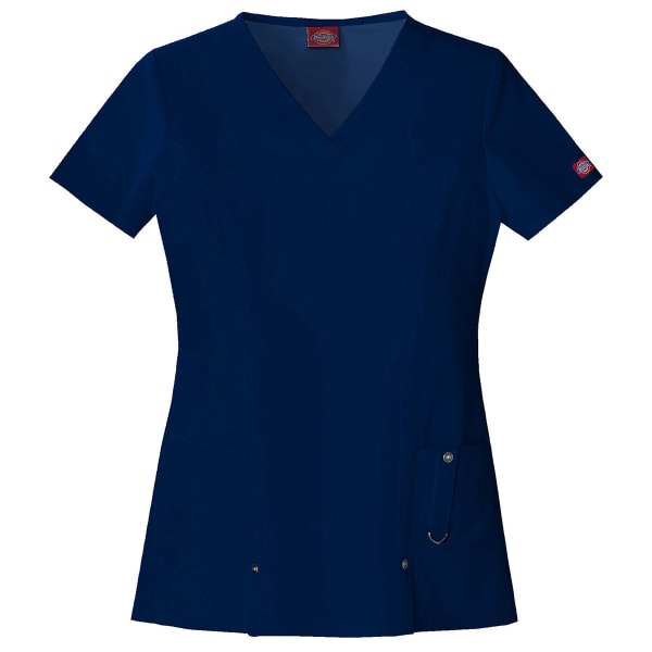 DICKIES Women's Xtreme Stretch V-Neck Top