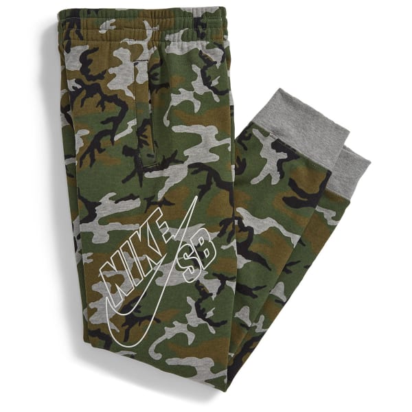 NIKE SB Boys' All Over Camo Printed Everett Pants